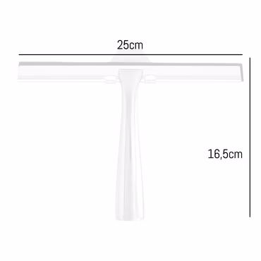 Aloni Edelstahl Fensterwischer / Duschabzieher Chrom 25 x 16,5 cm