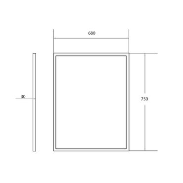 Aloni Arya LED Spiegel Schwarz