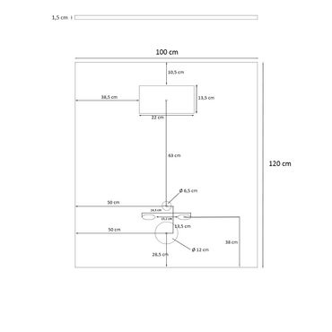 MDF Platte Hänge WC Vorwandplatte 1,2m x 1m x 15mm passend für Geberit-Elemente