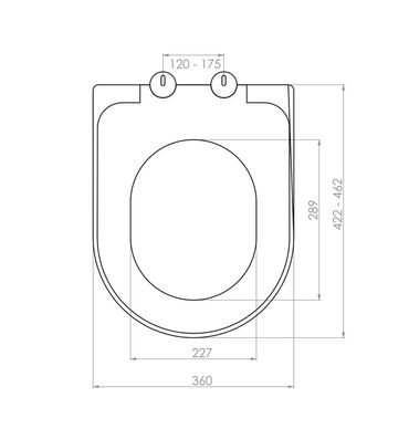 Belvit WC Design Sitz Absenkautomatik Softclose Toilettensitz Duroplast Weiß