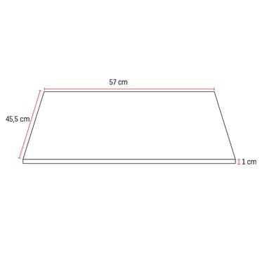 Veroni Solid Surface Waschtischplatte Konsolenplatte 60cm