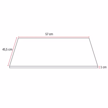 Veroni Solid Surface Waschtischplatte Konsolenplatte 60cm