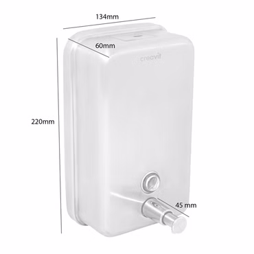 Aloni Seifenspender Edelstahl Chrome 1000 ml