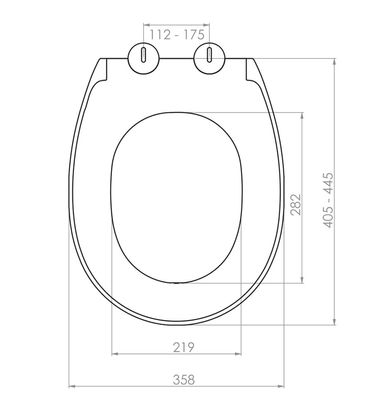 Belvit WC Design Sitz Absenkautomatik Softclose Toilettensitz Duroplast Weiß