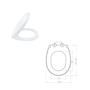 Belvit WC Design Sitz Absenkautomatik Softclose Toilettensitz Duroplast