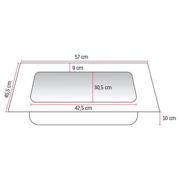 Veroni Solid Surface Mineralguss Waschbecken Waschtisch 60cm