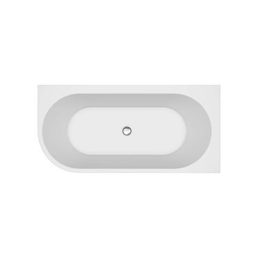 Belvit Istanbul Freistehende Links Rundeck Acryl Badewanne 170x82 cm