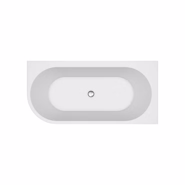 Belvit Istanbul Freistehende Links Rundeck Acryl Badewanne 170x82 cm