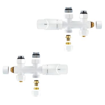 Anschlussgarnitur Mittelanschluss Multiblock Durchgang 1/2 PEX 16x2mm Konus M30