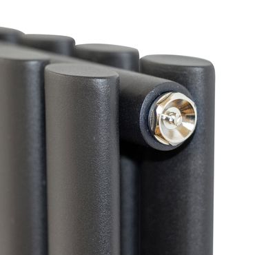 Paneel Heizkörper Vertikal Doppellagig Schwarz Matt 1800x590 (HxB) 2050W