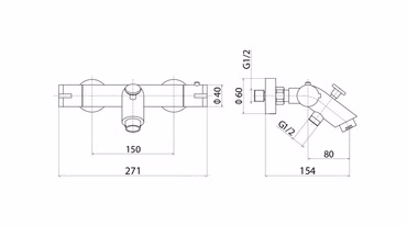 Aloni Badewannenarmatur