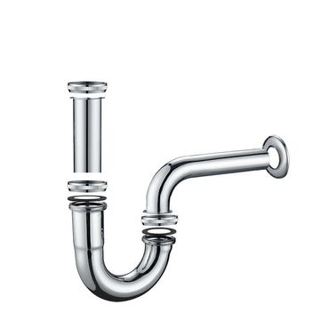 Siphon Sifon Messing Verchromt 1 1/4 Syphon Bad für Waschtisch Waschbecken NEU