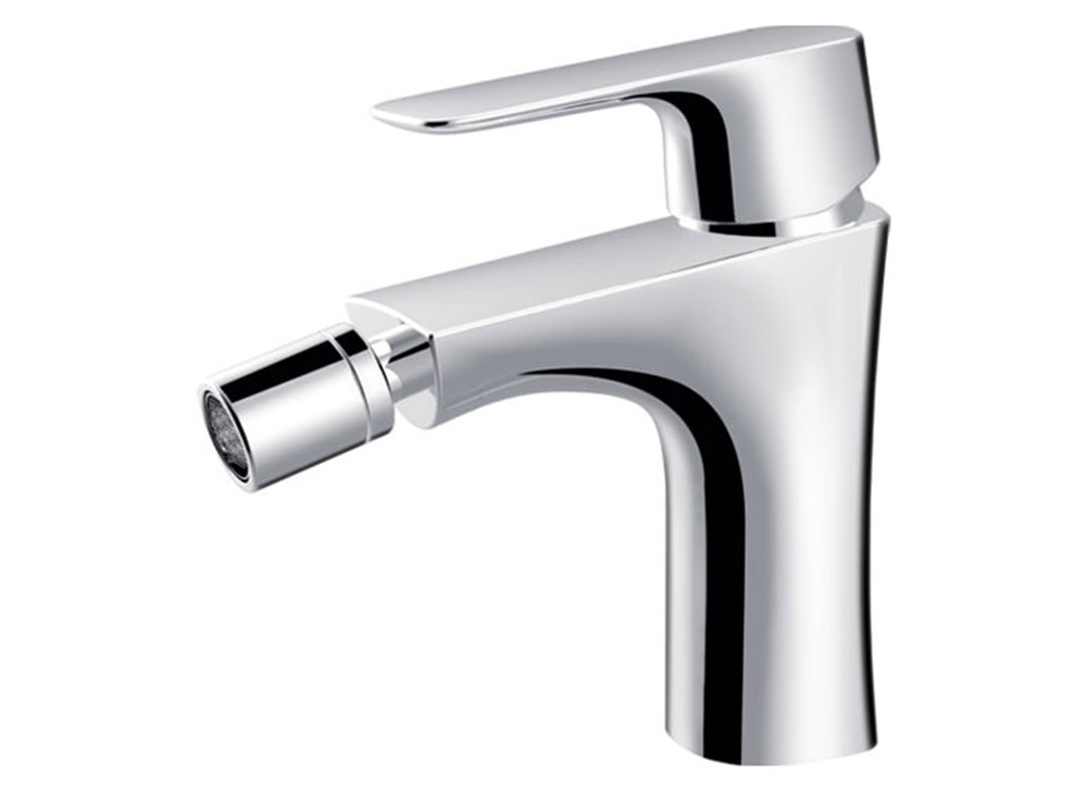 Aloni Bidetarmatur Einhebel Wasserhahn für Bidet chrom