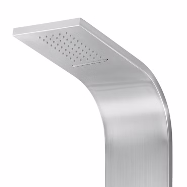 Duschpaneel Duschsäule 5 Funktionen mit Thermostatventil chrom 160x20x6,5 cm