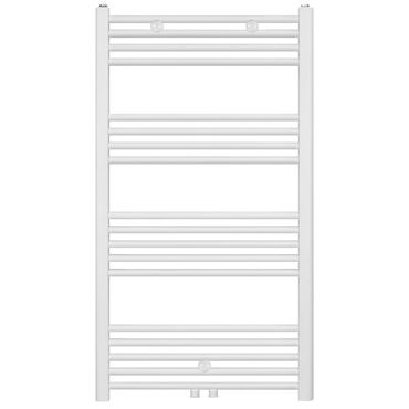 Badheizkörper - Mittelanschluss Weiß gebürstet - 1100x600 - 558w