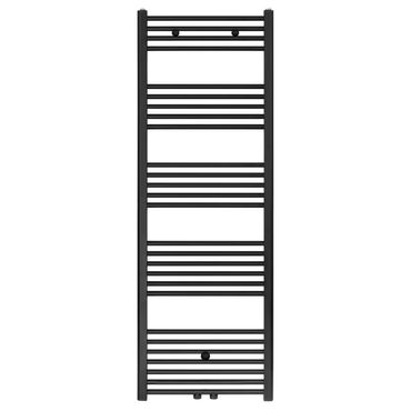 Badheizkörper - Mittelanschluss Schwarz Matt Gebürstet - 1600 x 600 (HxB)-828W