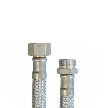 Edelstahl Panzerschlauch Flexschlauch 3/8M x 3/8F 80cm