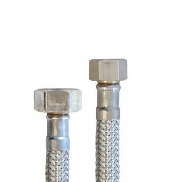 Edelstahl Panzerschlauch Flexschlauch 3/8F x 1/2F 60cm