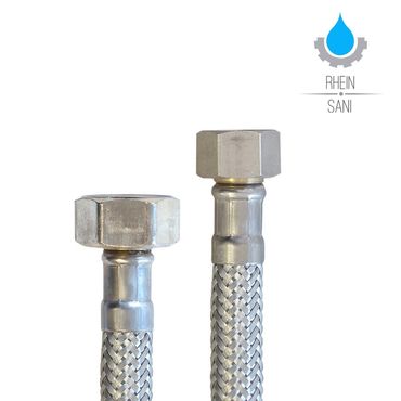 Edelstahl Panzerschlauch Flexschlauch 3/8F x 1/2F 40cm