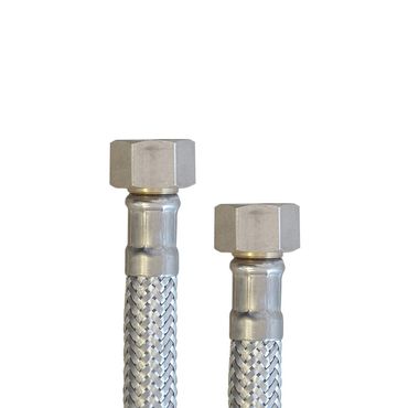 Edelstahl Panzerschlauch Flexschlauch 3/8F x 3/8F 100cm