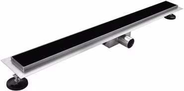 Aloni Duschrinne Schwarz Glas 60cm