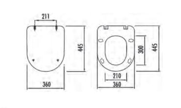 Creavit Duroplast WC Sitz Toilettensitz Absenkautomatik Softclose Gold