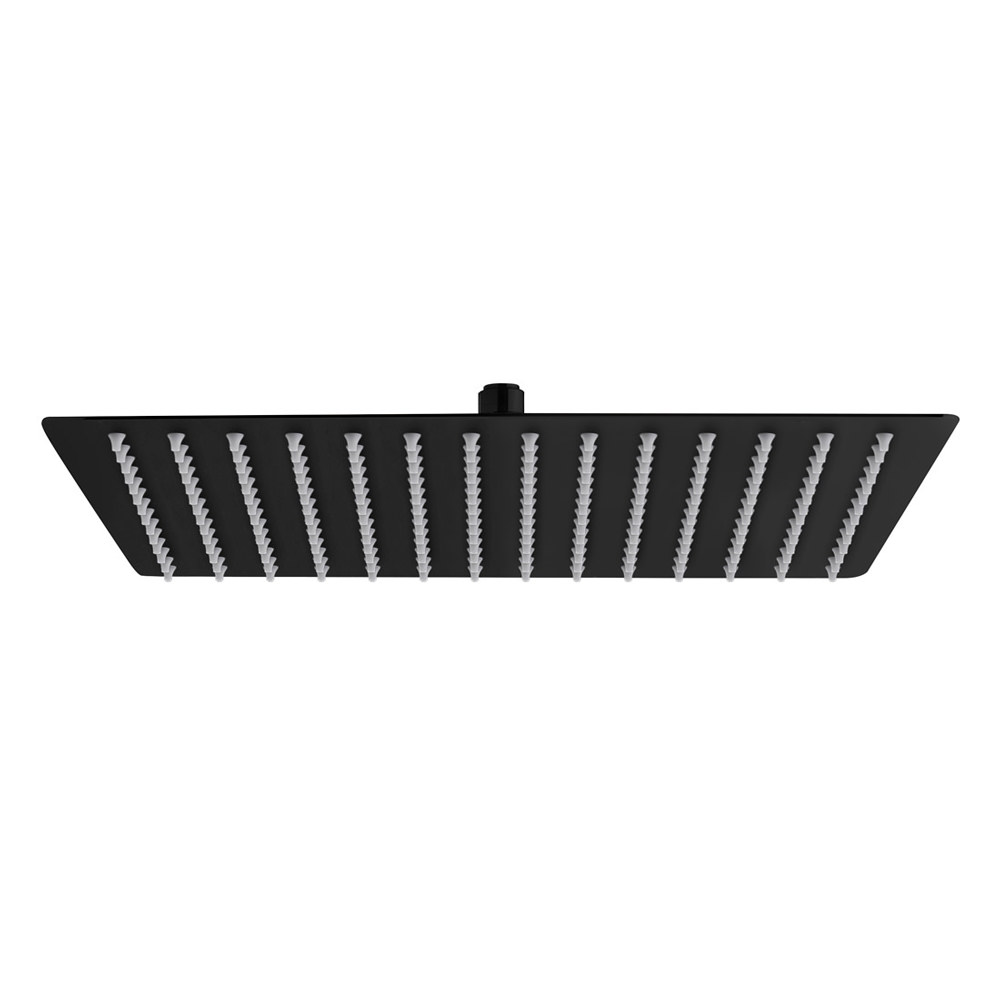 Aloni Regendusche Brause schwarz matt Quadrat 20x20 cm Kopfbrause Rainshower