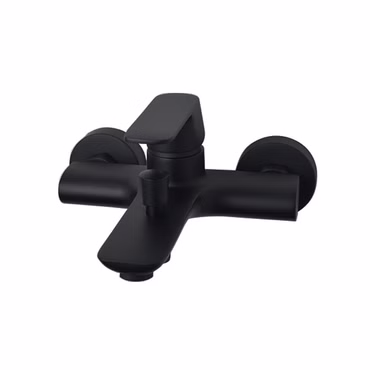 Aloni Force Bad-/ Duscharmatur Schwarz matt mit Duschschlauchanschluss