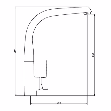 Aloni Küchenarmatur Chrom Einhebelarmatur rostfreier Edelstahl Warm- & Kaltwasser