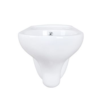 Creavit Wand Hänge WC mit Taharet Düse (Bidet) mit Spülrand Weiß