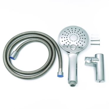 Aloni Slim Handbrause Set mit Brauseschlauch und Wandhalterung weiß chrom