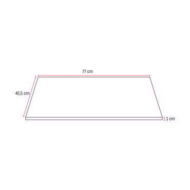 Veroni Solid Surface Waschtischplatte Konsolenplatte 80cm