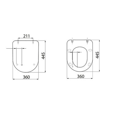 Creavit WC-Sitz Duroplast anthrazit matt mit Softclose und Edelstahlscharnieren hygienisch langlebig