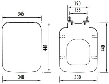 Creavit WC Softclose Deckel Duroplast Weiß