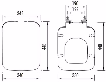 Creavit WC Softclose Deckel Duroplast Weiß