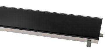 Aloni Duschrinne Ablaufblende Glas Schwarz 50 cm