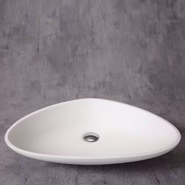 Veroni Solid Surface Corona Waschschüssel (LxBxH - 63cm x 42cm x 14cm)