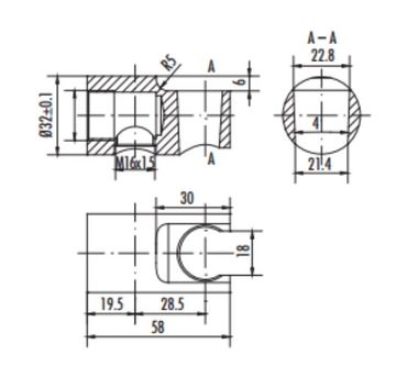 Wandanschlussbogen mit Brausehalter und Schlauchanschluss Messing verchromt 1/2 x 1/2