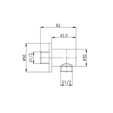 Creavit Chrom Messing Wandanschlussbogen Rund Wandbogen Außengewinde
