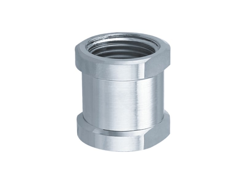 Verchromte Messing Muffe Fitting Verbindungsmuffe IG - IG 1/2"