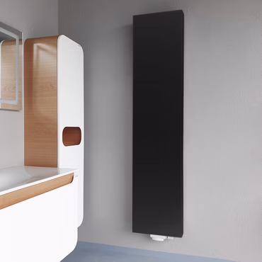 Belrad Vertikal Heizkörper Plan Schwarz Matt T20 1600 x 500 (HxB) - 1155 W