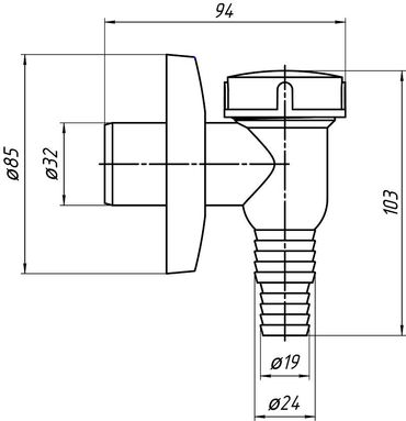 Aufputz Waschmaschinensiphon Spülmaschinen Siphon Geruchsverschluss Weiß