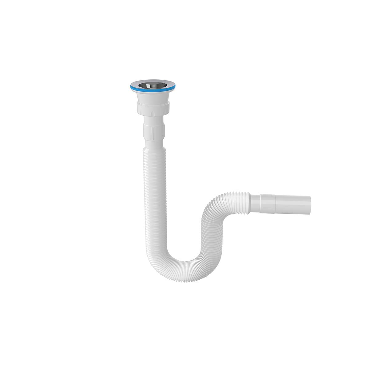 Belvit Sifon Flex 1 1/4" Ø32/40 (391-801mm) Geruchsverschluss Siphon Ablaufgarnitur