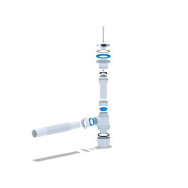 Siphon Flex für Waschtisch/Waschbecken Flaschensiphon Ablaufgarnitur 1 1/4 40ø