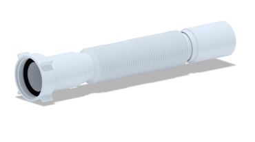 Belvit Siphonrohr Flex Geruchsverschluss 1 1/2 Ø40 (320-730mm)