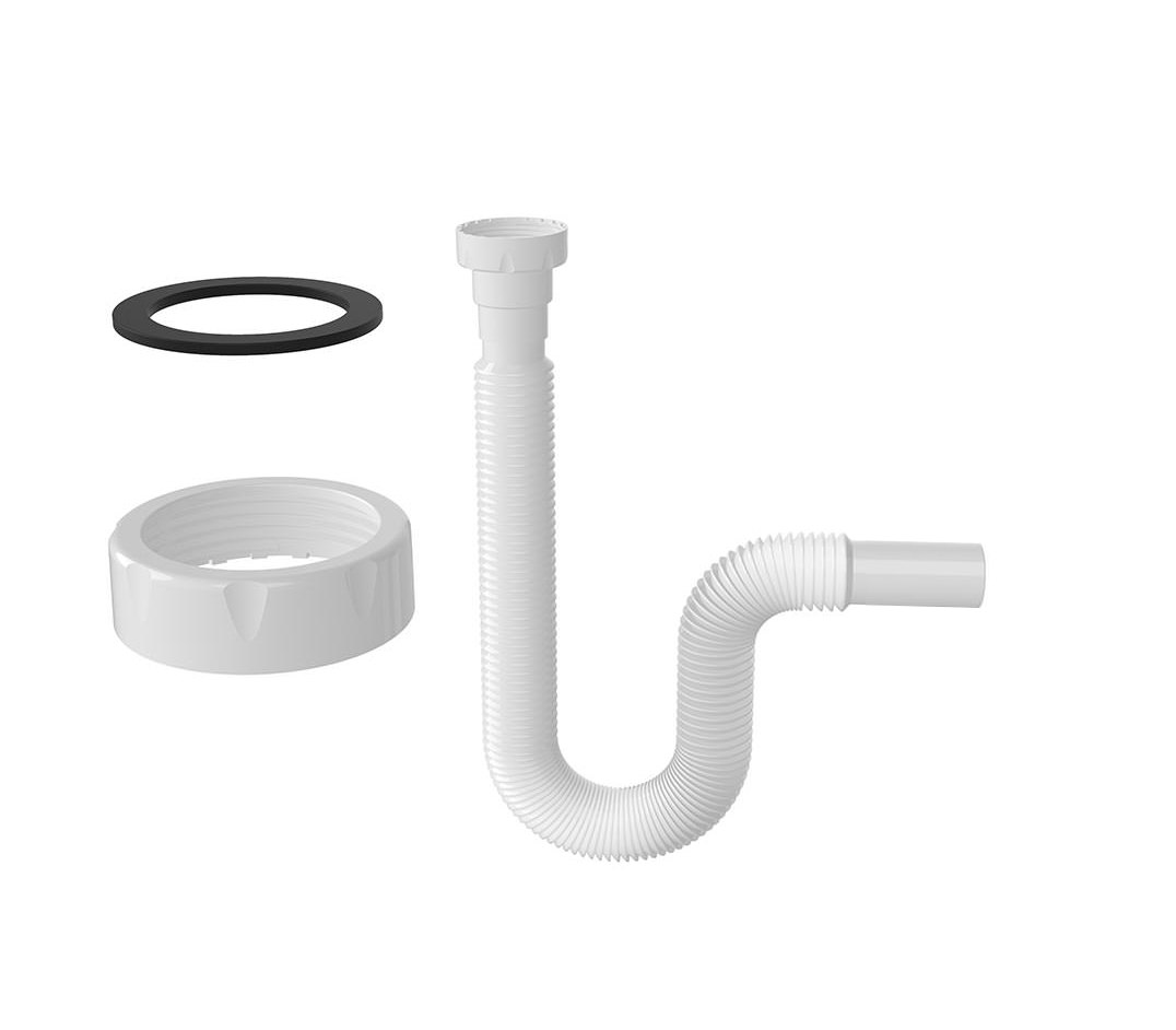 Geruchsverschluss Spüle Küche Waschtisch Siphon flexibel Sifon 1 1/4" 32ø