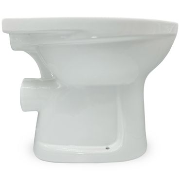 Belvit Stand-WC Weiß Flachspüler Abgang Wand (waagerecht) 480x350x390