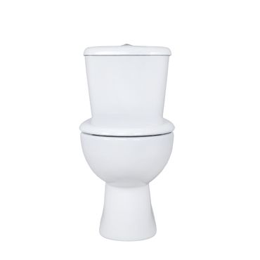 Stand-WC mit Keramik-Spülkasten und Softclose WC-Sitz Senkrecht Boden