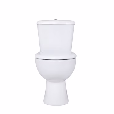 Stand-WC mit Keramik-Spülkasten und Softclose WC-Sitz Senkrecht Boden