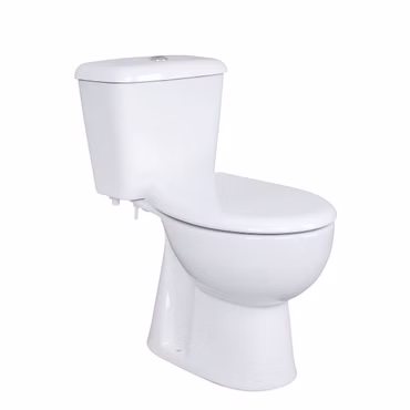 Stand-WC mit Keramik-Spülkasten und Softclose WC-Sitz Senkrecht Boden